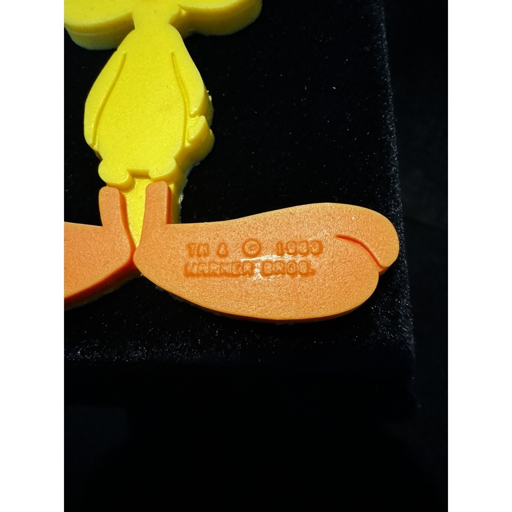 Vintage 1989 Tweety Bird Keychain Luggage Tag Ring Looney Tunes Warner Bros - Picture 5 of 7